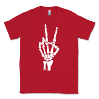 Red skeleton peace Classic Tee - linhVisuals