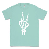 Seafoam skeleton peace Classic Tee - linhVisuals