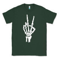 Sports Green skeleton peace Classic Tee - linhVisuals