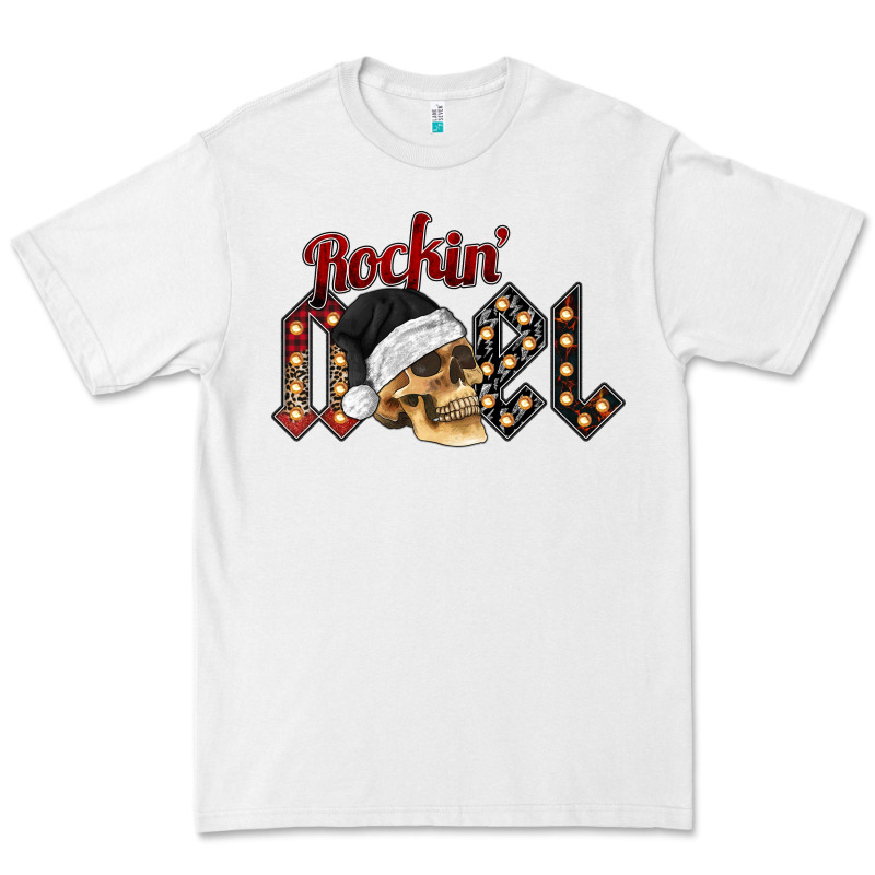 Rockin Noel Skull Premium Tee by CowhideDigitalArt | Teevron
