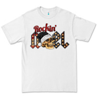 White rockin noel skull Premium Tee - CowhideDigitalArt