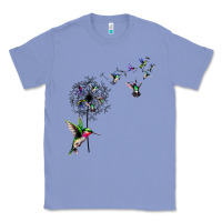 Colony Blue bird hummingbird dandelion flowers shirt for women men t shirt Classic Tee - linhVisuals