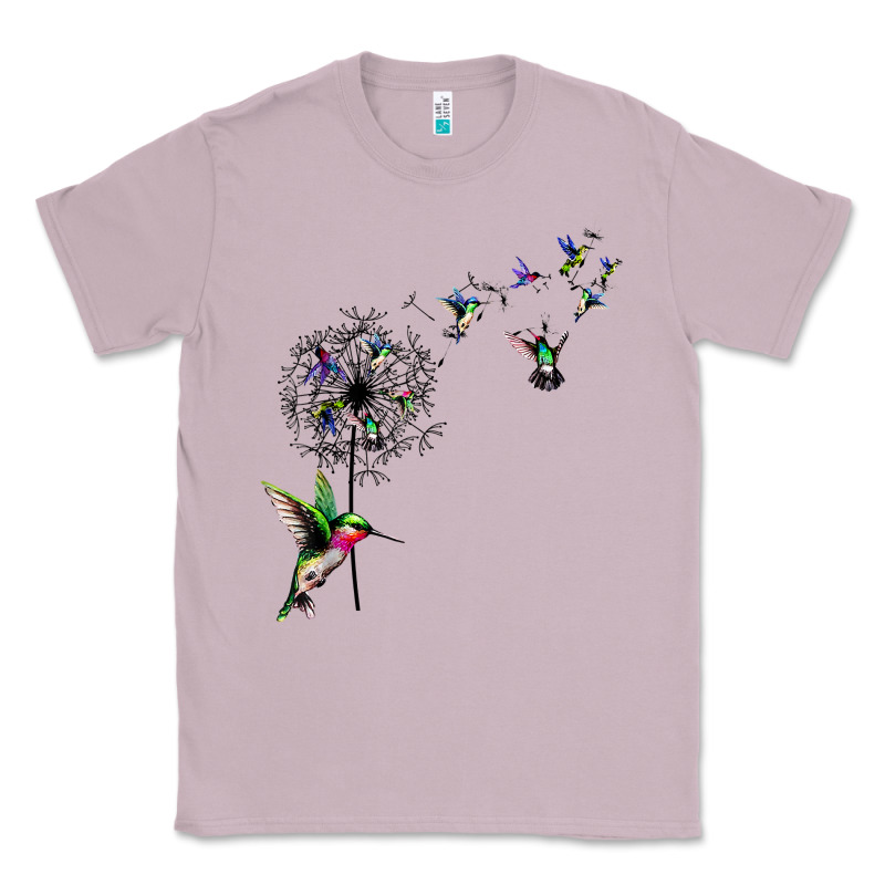 Bird Hummingbird Dandelion Flowers Shirt For Women Men T Shirt Classic Tee by linhVisuals | Teevron