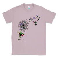 Lilac bird hummingbird dandelion flowers shirt for women men t shirt Classic Tee - linhVisuals