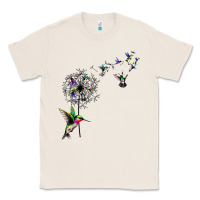 Natural bird hummingbird dandelion flowers shirt for women men t shirt Classic Tee - linhVisuals
