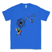 True Royal bird hummingbird dandelion flowers shirt for women men t shirt Classic Tee - linhVisuals