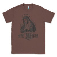 Chestnut ave maria schubert latin mass blessed mother hail mary lady t shirt Classic Tee - linhVisuals
