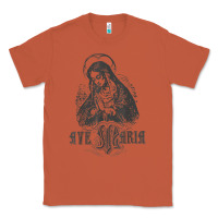 Copper ave maria schubert latin mass blessed mother hail mary lady t shirt Classic Tee - linhVisuals