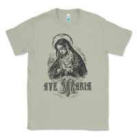 Ave Maria Schubert Latin Mass Blessed Mother Hail Mary Lady T Shirt Classic Tee | Teevron