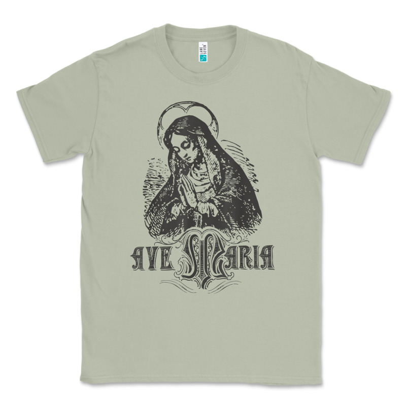 Ave Maria Schubert Latin Mass Blessed Mother Hail Mary Lady T Shirt Classic Tee by linhVisuals | Teevron