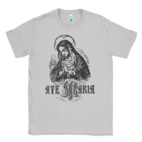 Moon Dust ave maria schubert latin mass blessed mother hail mary lady t shirt Classic Tee - linhVisuals