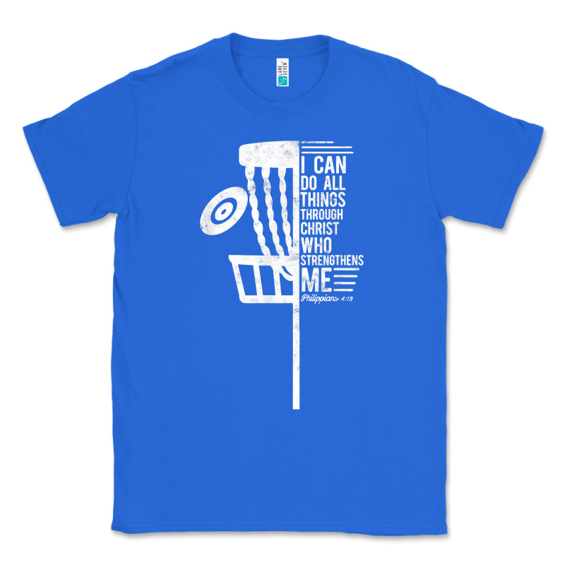 Christian Disc Golf I Can Do All Things Philippians 4 13 T Shirt Classic Tee by linhVisuals | Teevron
