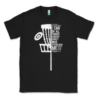 Black christian disc golf i can do all things philippians 4 13 t shirt Classic Tee - linhVisuals