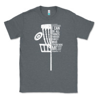 Charcoal Heather christian disc golf i can do all things philippians 4 13 t shirt Classic Tee - linhVisuals