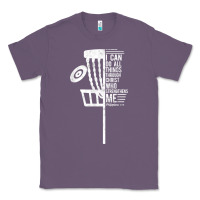 Lavender christian disc golf i can do all things philippians 4 13 t shirt Classic Tee - linhVisuals