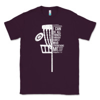 Plum christian disc golf i can do all things philippians 4 13 t shirt Classic Tee - linhVisuals