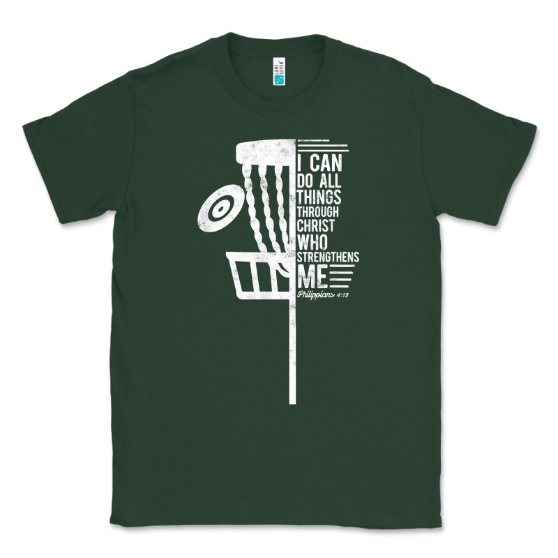 Christian Disc Golf I Can Do All Things Philippians 4 13 T Shirt Classic Tee by linhVisuals | Teevron