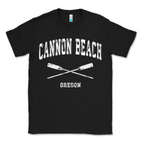 Black cannon beach oregon vintage nautical crossed oars t shirt Classic Tee - linhVisuals