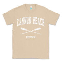 Mushroom cannon beach oregon vintage nautical crossed oars t shirt Classic Tee - linhVisuals