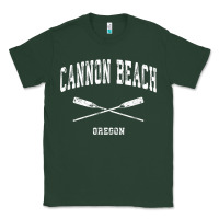 Sports Green cannon beach oregon vintage nautical crossed oars t shirt Classic Tee - linhVisuals