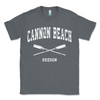Charcoal Heather cannon beach oregon vintage nautical crossed oars t shirt Classic Tee - linhVisuals