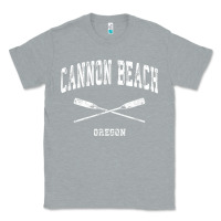 Heather Grey cannon beach oregon vintage nautical crossed oars t shirt Classic Tee - linhVisuals