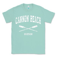 Seafoam cannon beach oregon vintage nautical crossed oars t shirt Classic Tee - linhVisuals