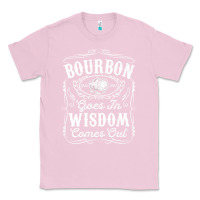 Bubblegum Pink bourbon goes in wisdom comes out funny whiskey lover gift premium t sh Classic Tee - linhVisuals