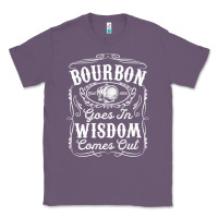 Lavender bourbon goes in wisdom comes out funny whiskey lover gift premium t sh Classic Tee - linhVisuals