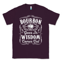 Plum bourbon goes in wisdom comes out funny whiskey lover gift premium t sh Classic Tee - linhVisuals