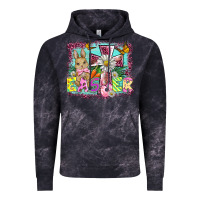 Cloud Black easter cross background Vintage Hoodie - BarkalooDesign