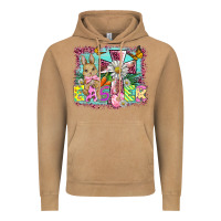 Vintage Camel easter cross background Vintage Hoodie - BarkalooDesign