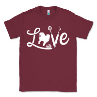 Burgundy dentistry dentist dental assistant dental hygienist gift pullover hood Classic Tee - linhVisuals