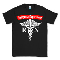 Black emergency department nursing er registered nurse rn caduceus raglan ba Classic Tee - linhVisuals