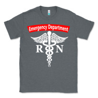 Emergency Department Nursing Er Registered Nurse Rn Caduceus Raglan Ba Classic Tee | Teevron