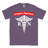 Lavender emergency department nursing er registered nurse rn caduceus raglan ba Classic Tee - linhVisuals