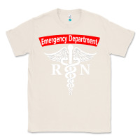 Natural emergency department nursing er registered nurse rn caduceus raglan ba Classic Tee - linhVisuals