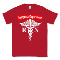 Red emergency department nursing er registered nurse rn caduceus raglan ba Classic Tee - linhVisuals