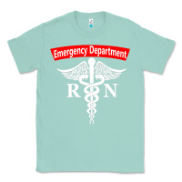 Seafoam emergency department nursing er registered nurse rn caduceus raglan ba Classic Tee - linhVisuals