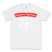 White emergency department nursing er registered nurse rn caduceus raglan ba Classic Tee - linhVisuals