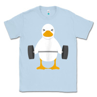 Dusty Blue duck deadlift design   weight lifting gym workout tank top Classic Tee - linhVisuals