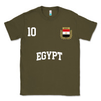 Army Green egypt team sports number 10 soccer egyptian flag t shirt Classic Tee - linhVisuals