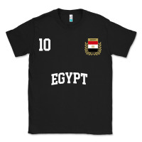 Black egypt team sports number 10 soccer egyptian flag t shirt Classic Tee - linhVisuals