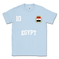 Dusty Blue egypt team sports number 10 soccer egyptian flag t shirt Classic Tee - linhVisuals