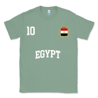 Sage egypt team sports number 10 soccer egyptian flag t shirt Classic Tee - linhVisuals