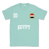 Seafoam egypt team sports number 10 soccer egyptian flag t shirt Classic Tee - linhVisuals
