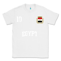 White egypt team sports number 10 soccer egyptian flag t shirt Classic Tee - linhVisuals
