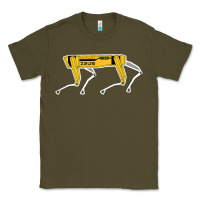 Army Green dynamics robot dog spot for boston militaries t shirt Classic Tee - linhVisuals