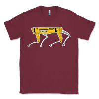 Burgundy dynamics robot dog spot for boston militaries t shirt Classic Tee - linhVisuals