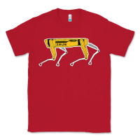 Red dynamics robot dog spot for boston militaries t shirt Classic Tee - linhVisuals